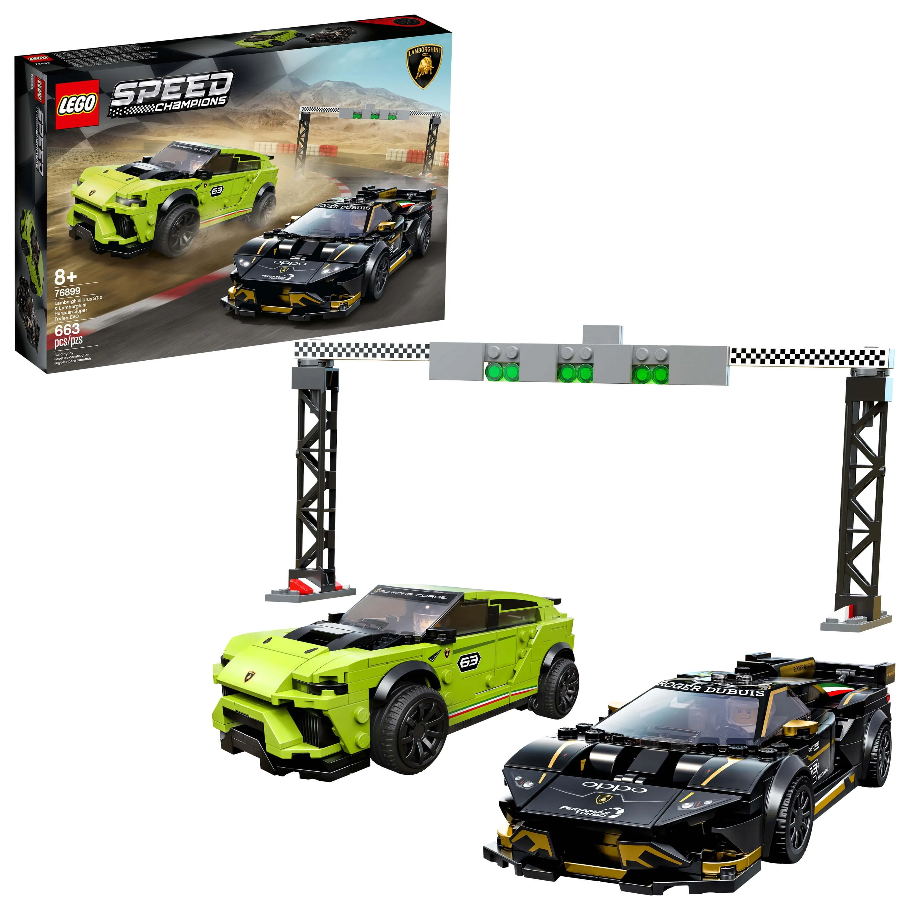 Lego Speed Champion 76899 Lamborghini Urus ST-X & Lamborghini Huracán Super Trofeo EVO