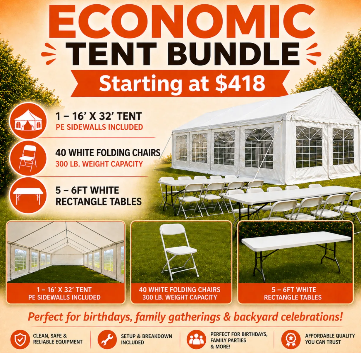Economic Tent Package