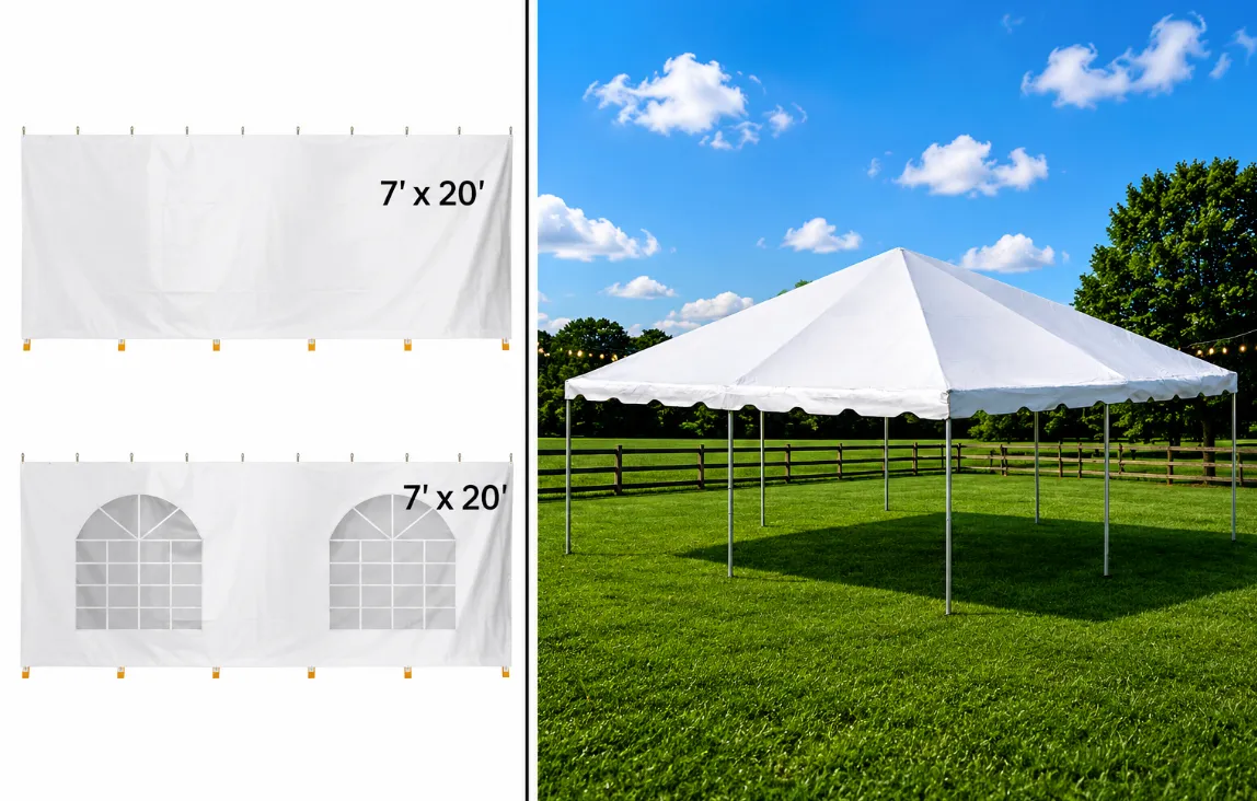 20'x20' Premium Tent with Side Walls