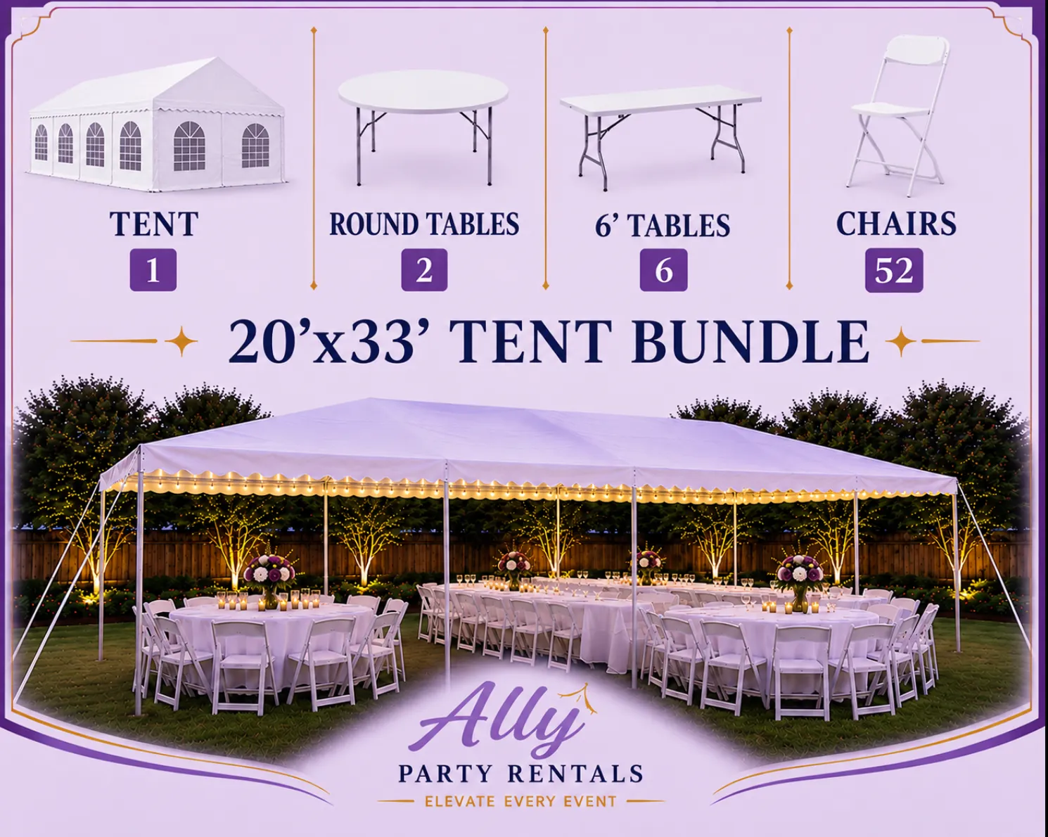 20'x33' Tent Bundle