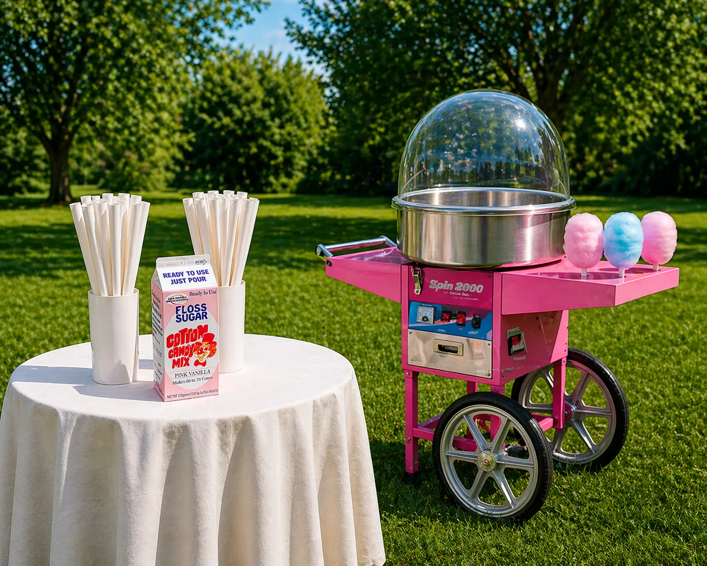 Cotton Candy with Wheels Package #3 (50 people)
