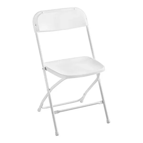 White Folding Chair /300 lb. weight capacity