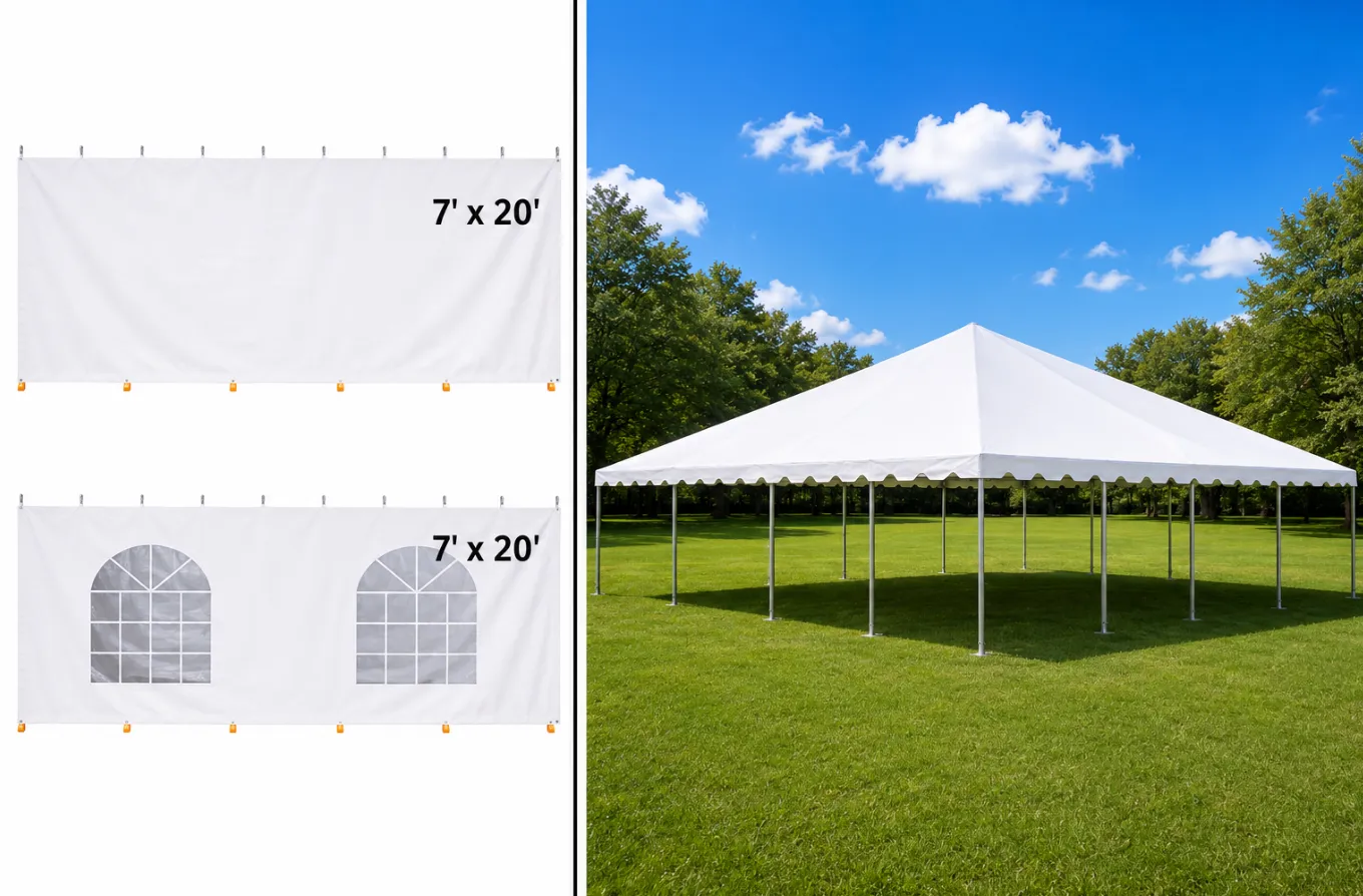 40'x40' Premium Tent with Side Walls