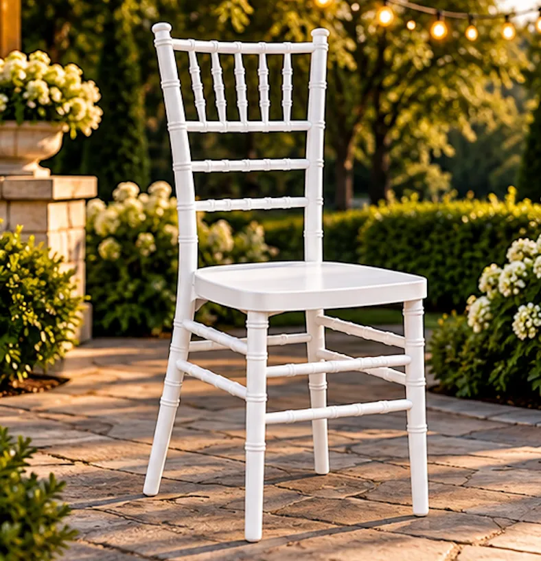 White Chiavari Chair with Cushion - Promo