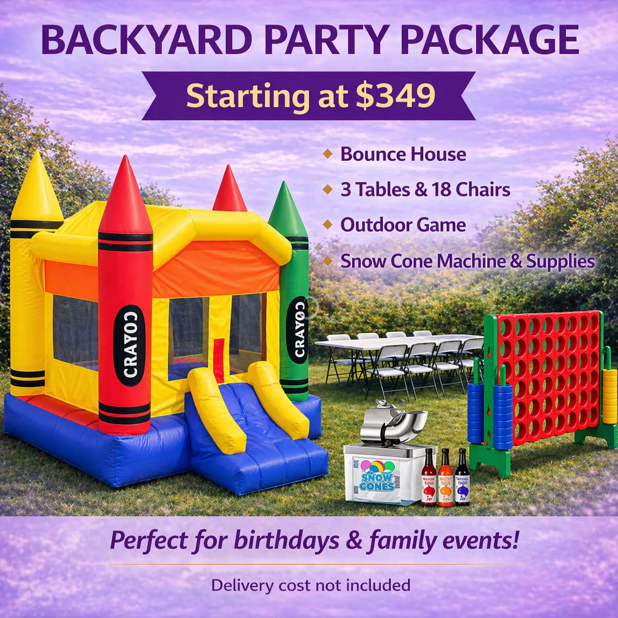 Backyard Party Package 
