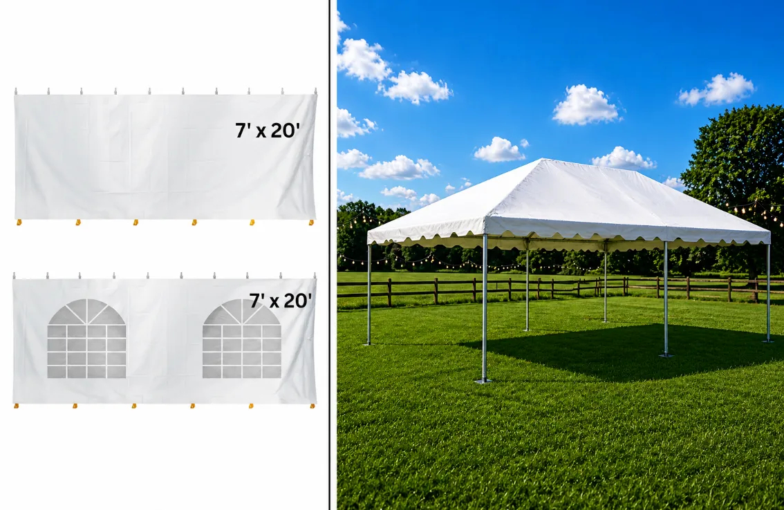 10' x 20' Premium Tent with Side Walls 