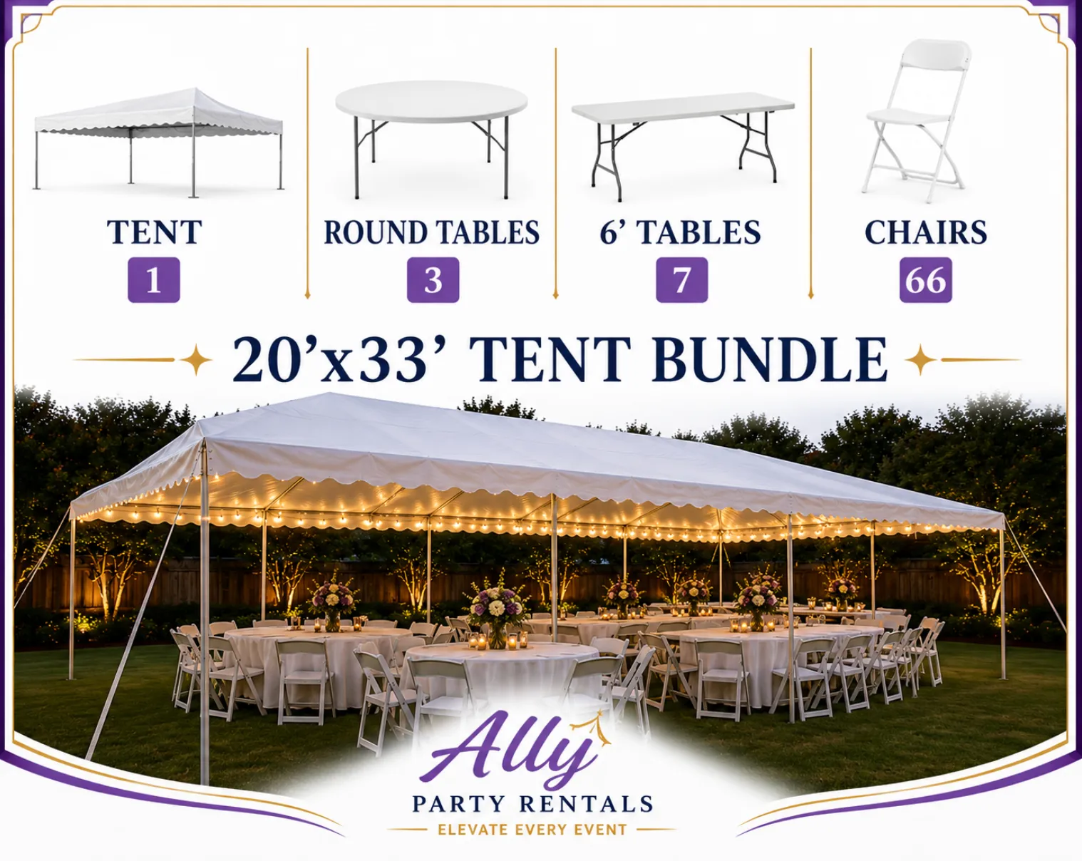 20'x33' Tent Bundle