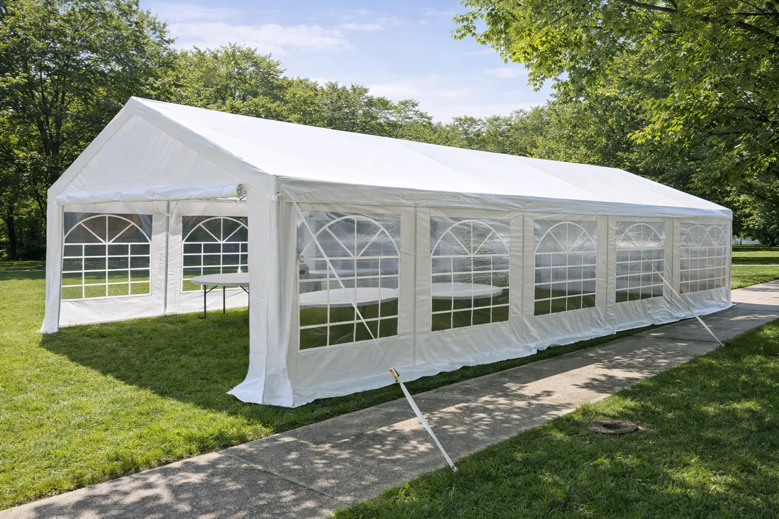16x32 Tent PE Side walls Included 