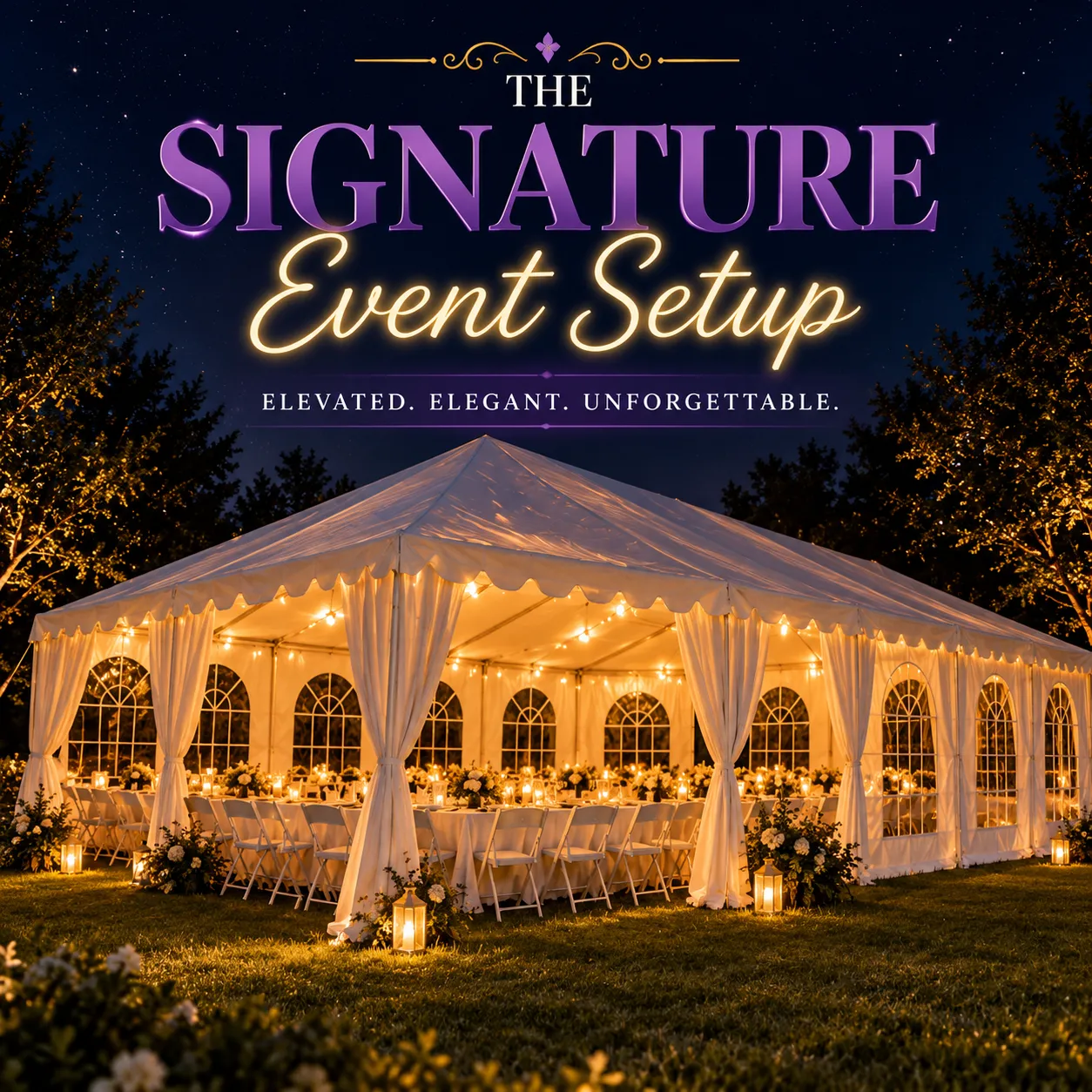 The Signature Event Setup (Seats 100)