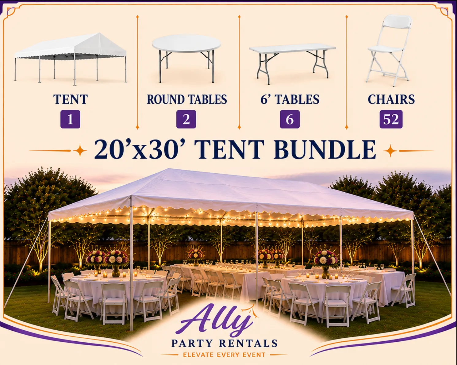 20'x30' Tent Bundle