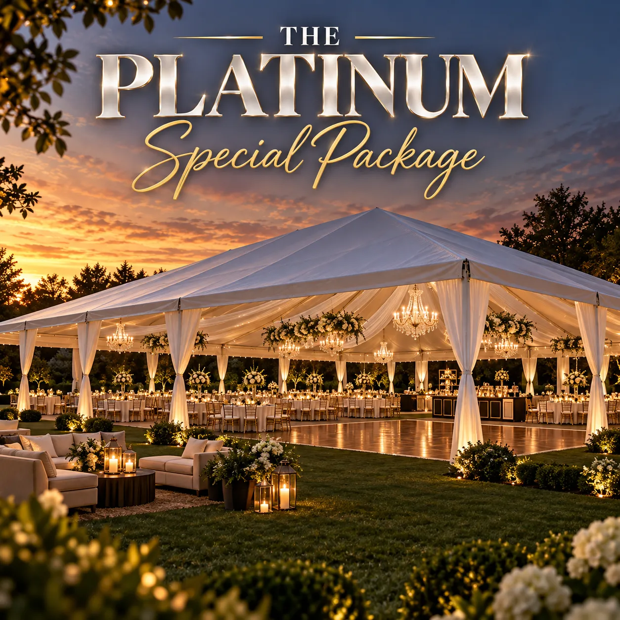 The Platinum Wedding & Event Package (Seats 64–100)