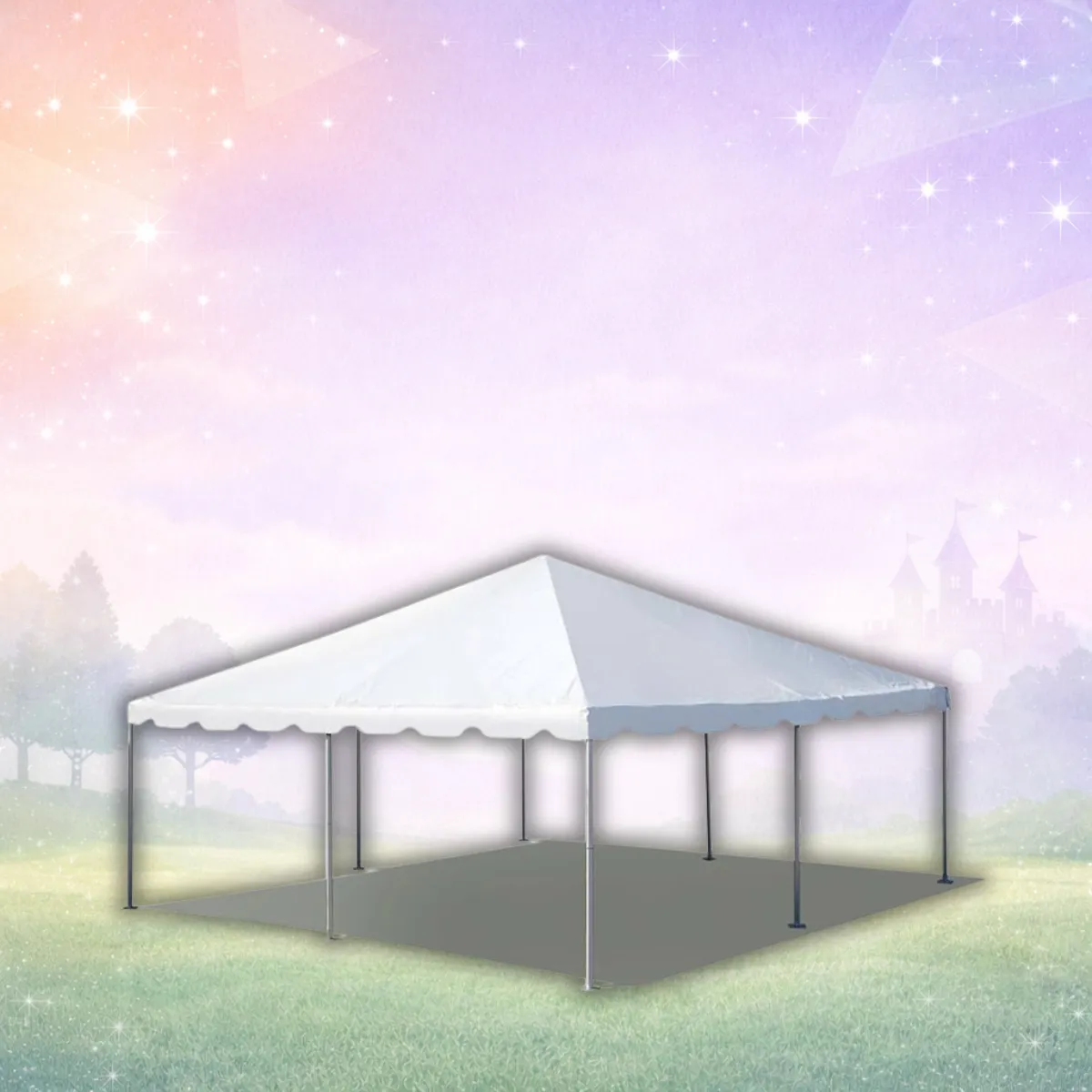 20 x 20’ Frame Party Tent - White