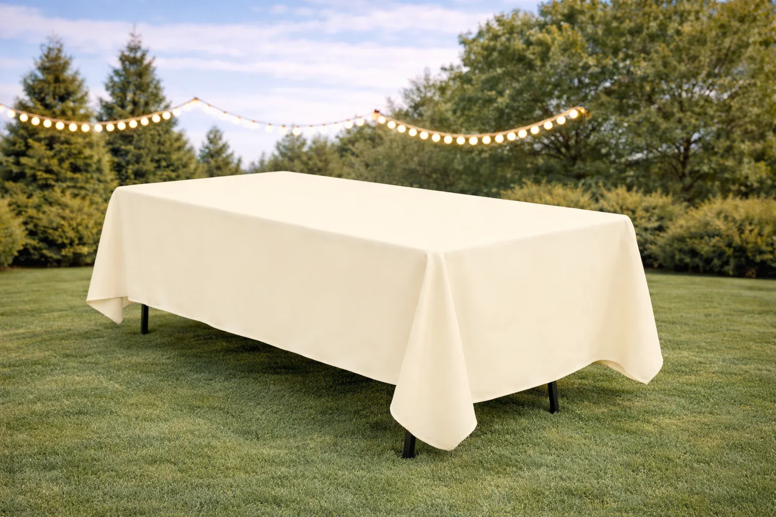Tablecloth - Rectangle Ivory  90" x 156"