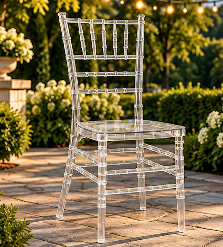 Clear chiavari Chair with Cushion - Promo