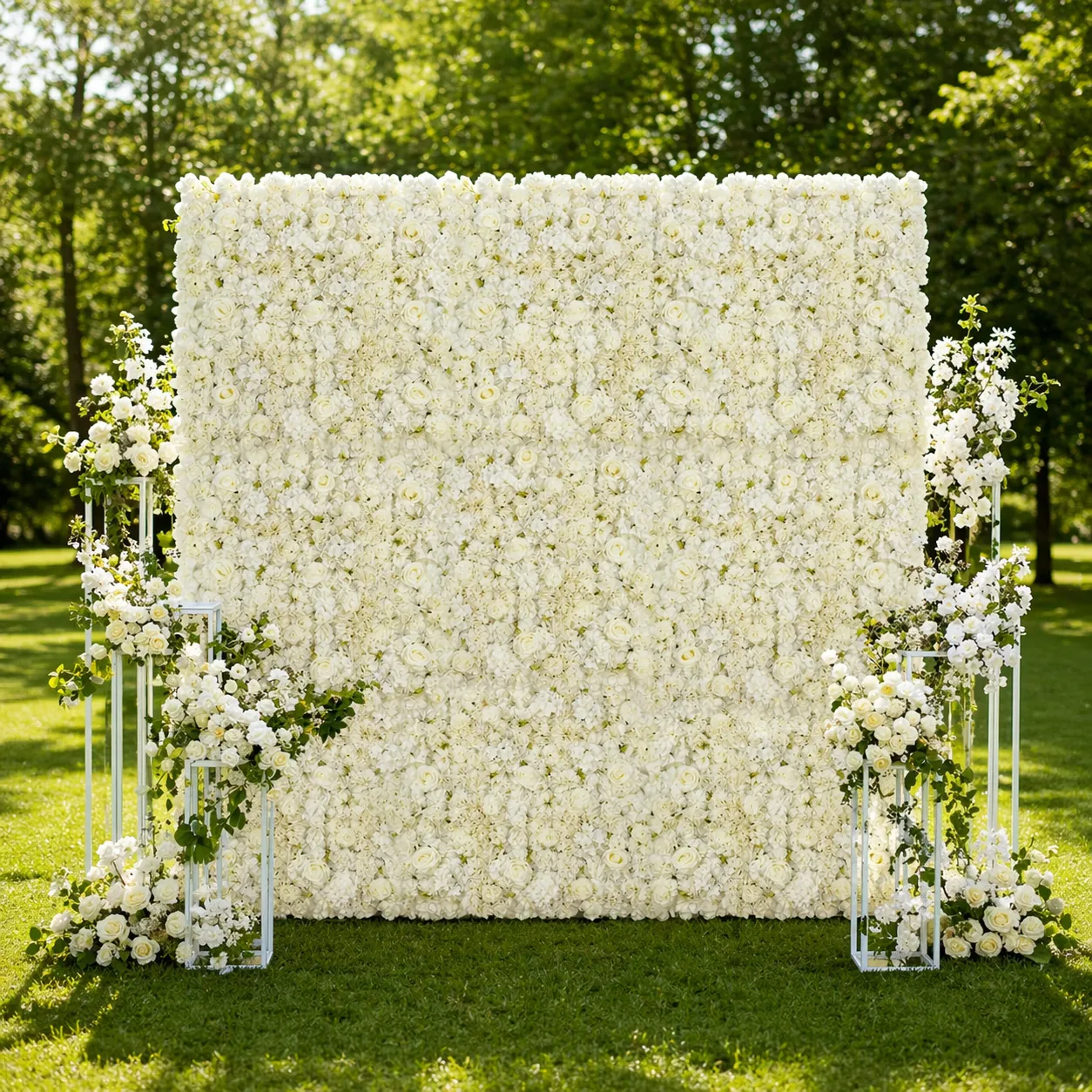Flower Wall (White) - 8ft x 8ft