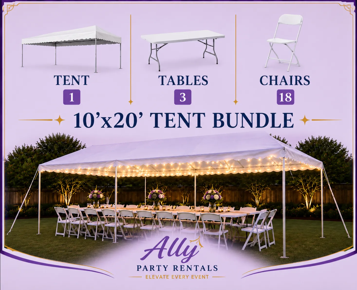 10'x20' Tent Bundle