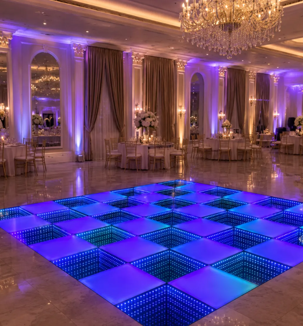 12'x12' 3D LED Infinity Dance Floor (Up to 35 Dancers)