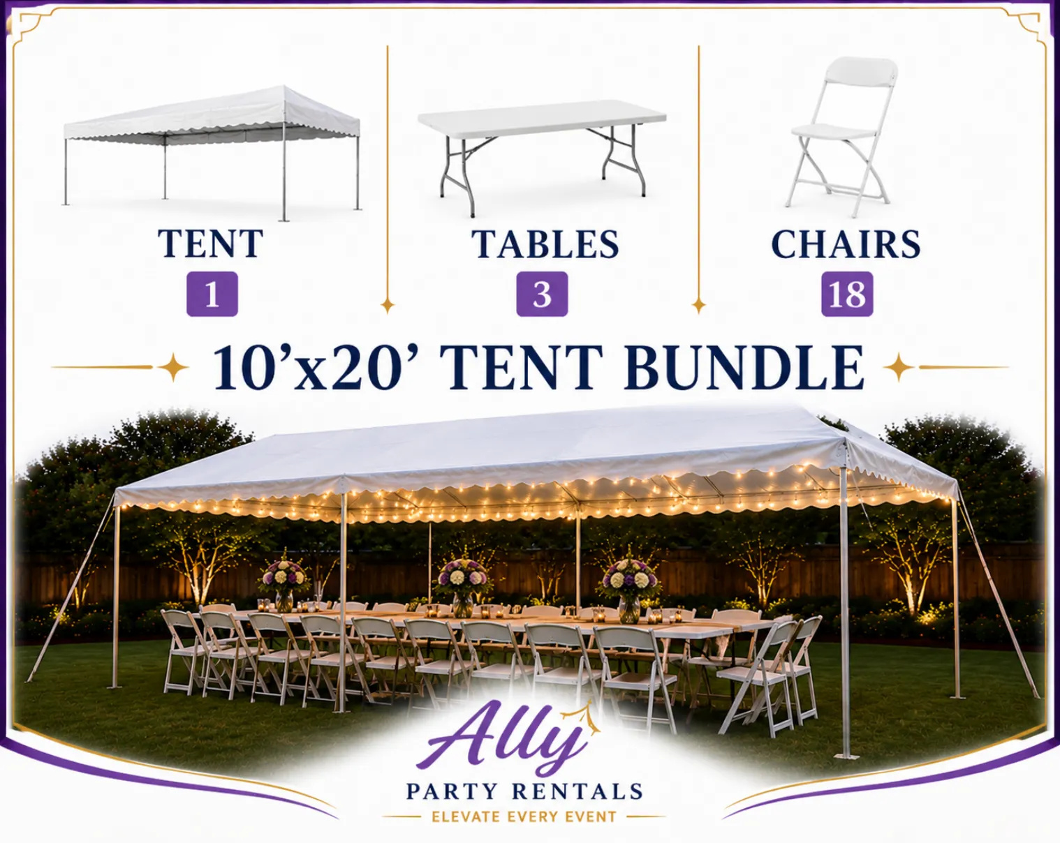 10'x20' Tent Bundle