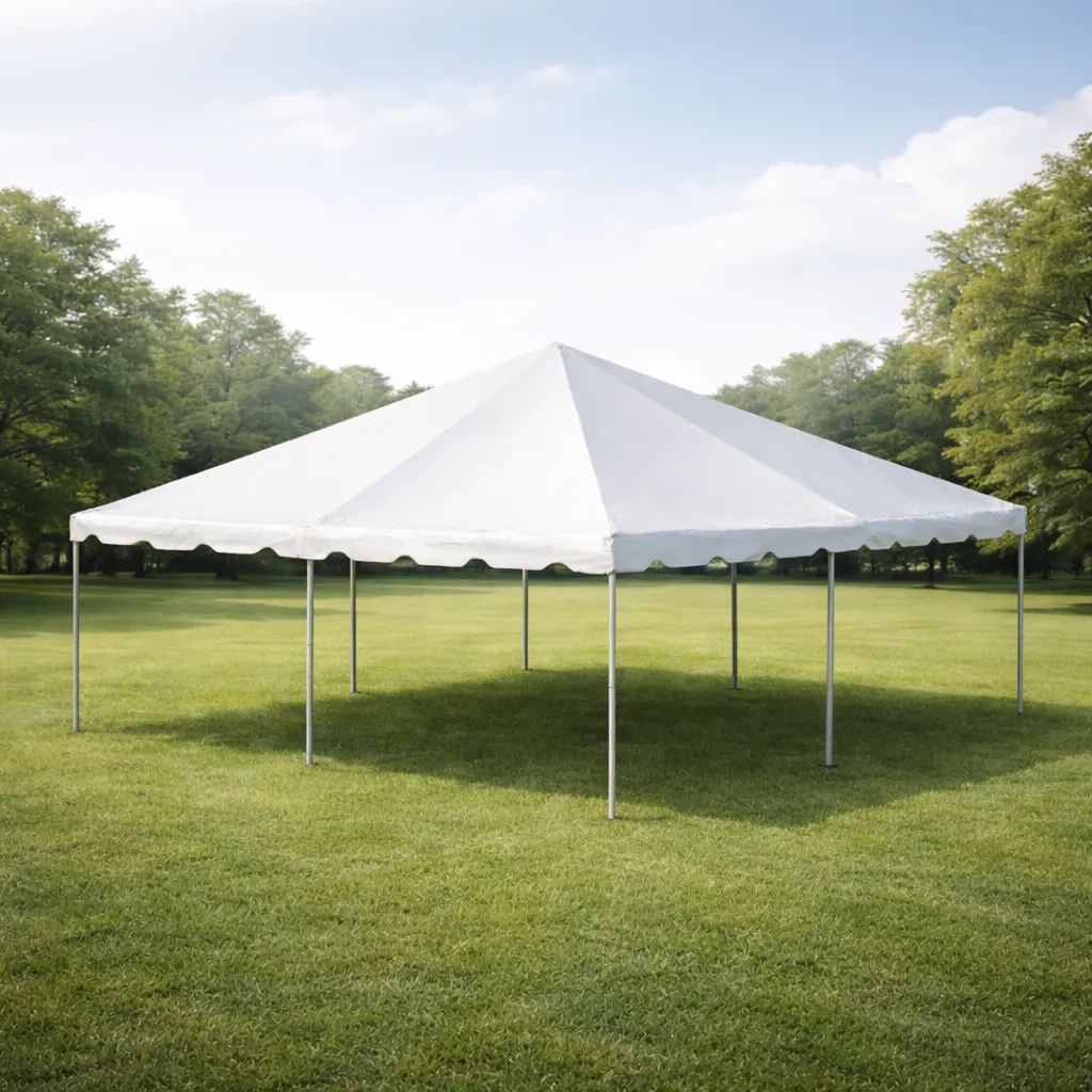 20 x 20 Frame Party Tent - White ( 14 oz pic top )
