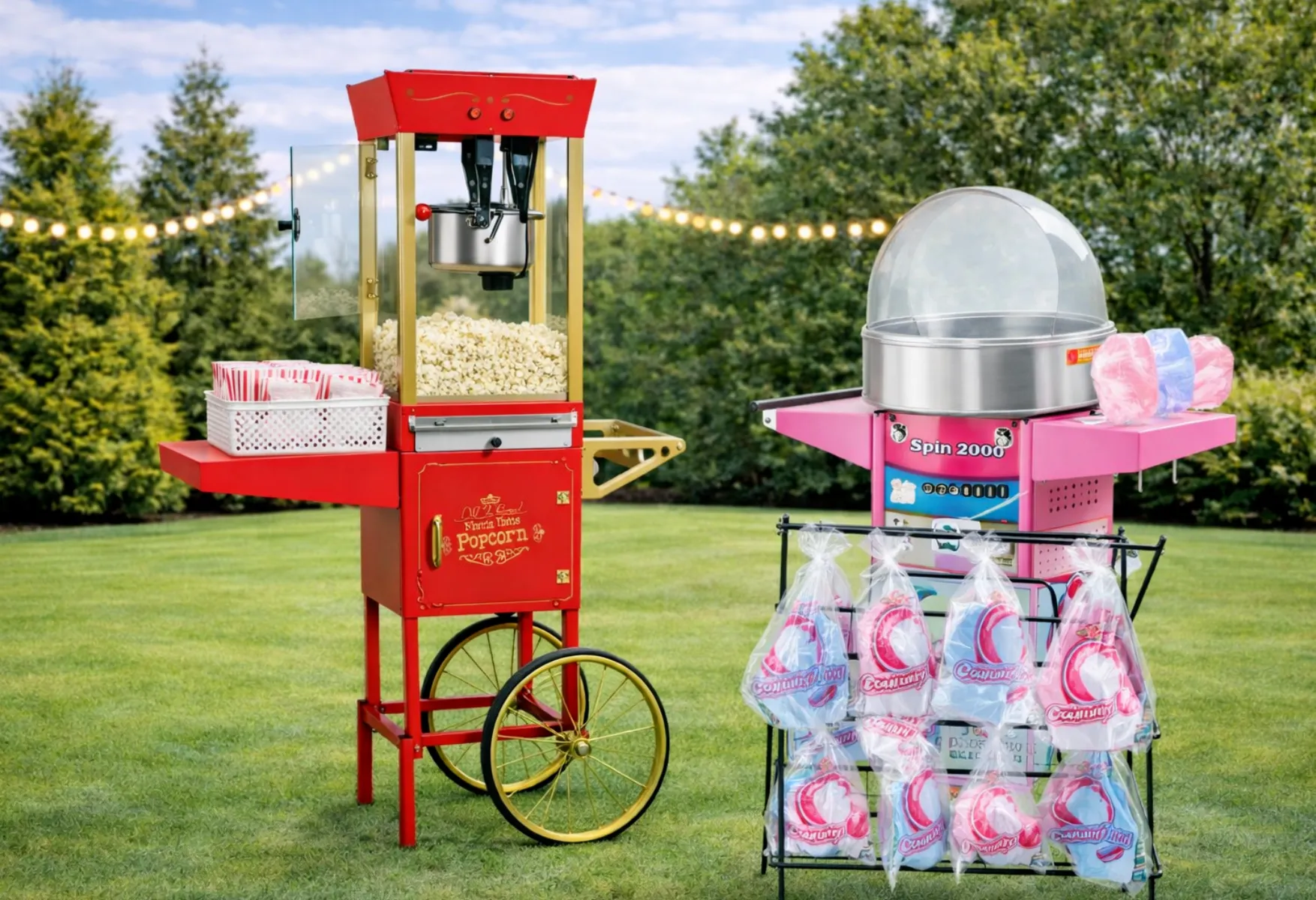 Popcorn & Cotton Candy Unlimited for 2 Hours Up to 70 people