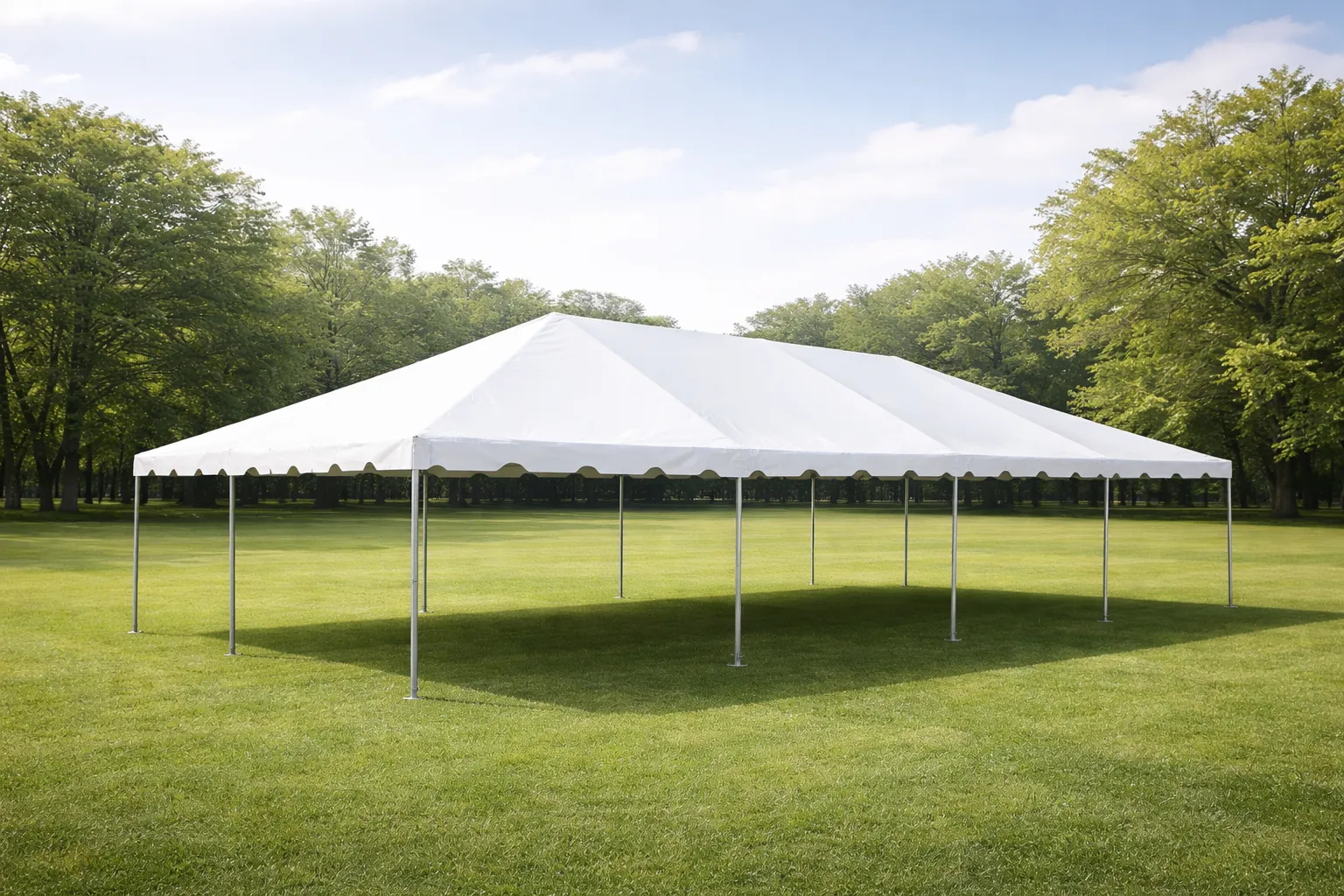20'x30' West Coast Frame 14 oz Party Tent - White