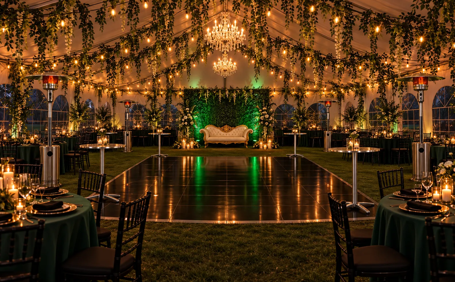 Enchantment Greenery Wedding / Reception - up to 100 guests