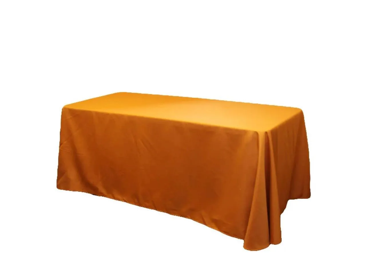 Tablecloth - Rectangle Burnt Orange 90" x 156"