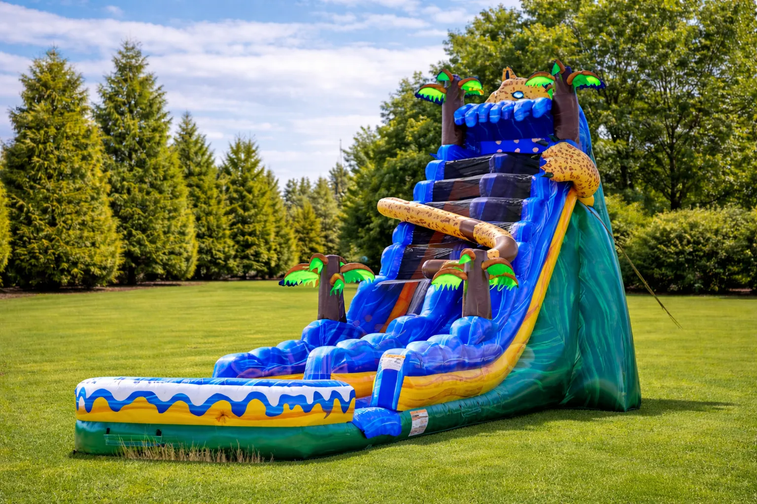 Jungle Jaguar Water Slide 25ft (Wet/Dry)