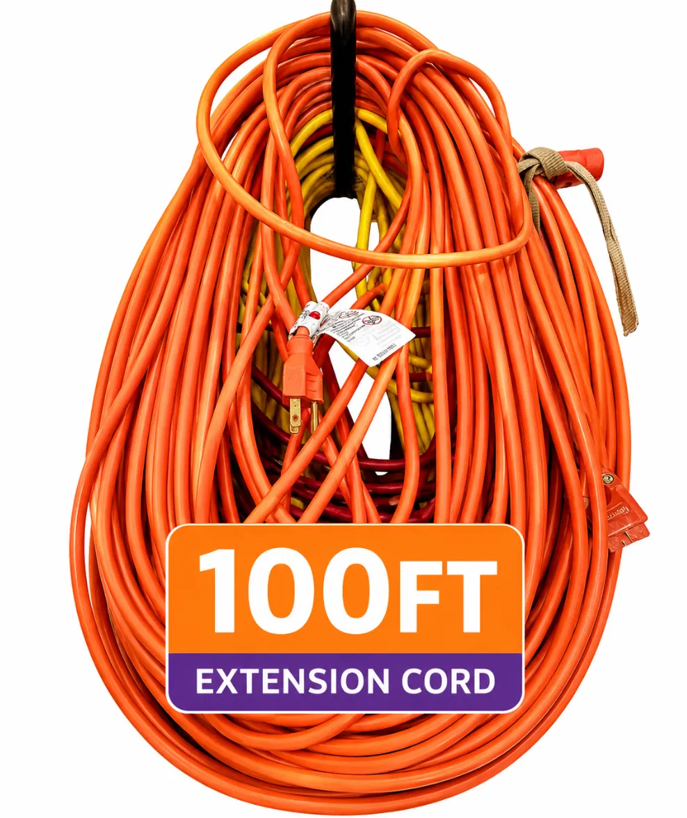 Heavy-Duty Extension Cord - 100 ft