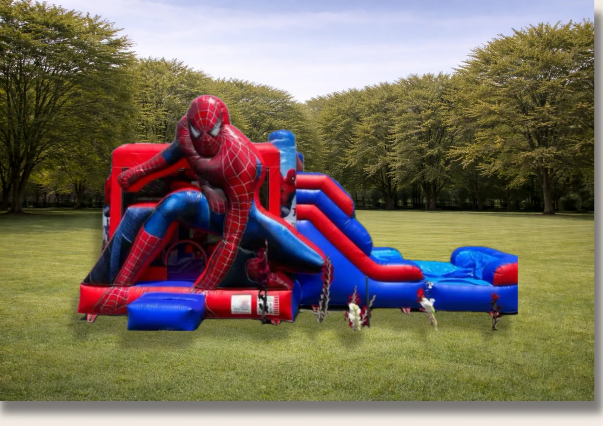 Red & Blue Hero Bounce House [W/D] (#10)