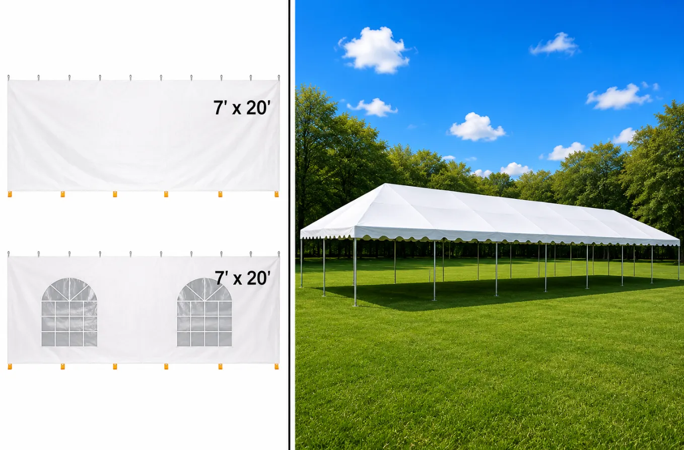 40'x80' Premium Tent with Side Walls