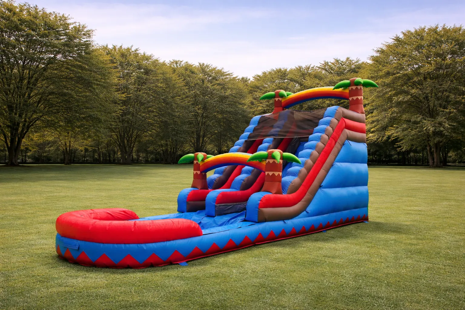 Tropical Water Slide Bounce House (Wet/Dry)