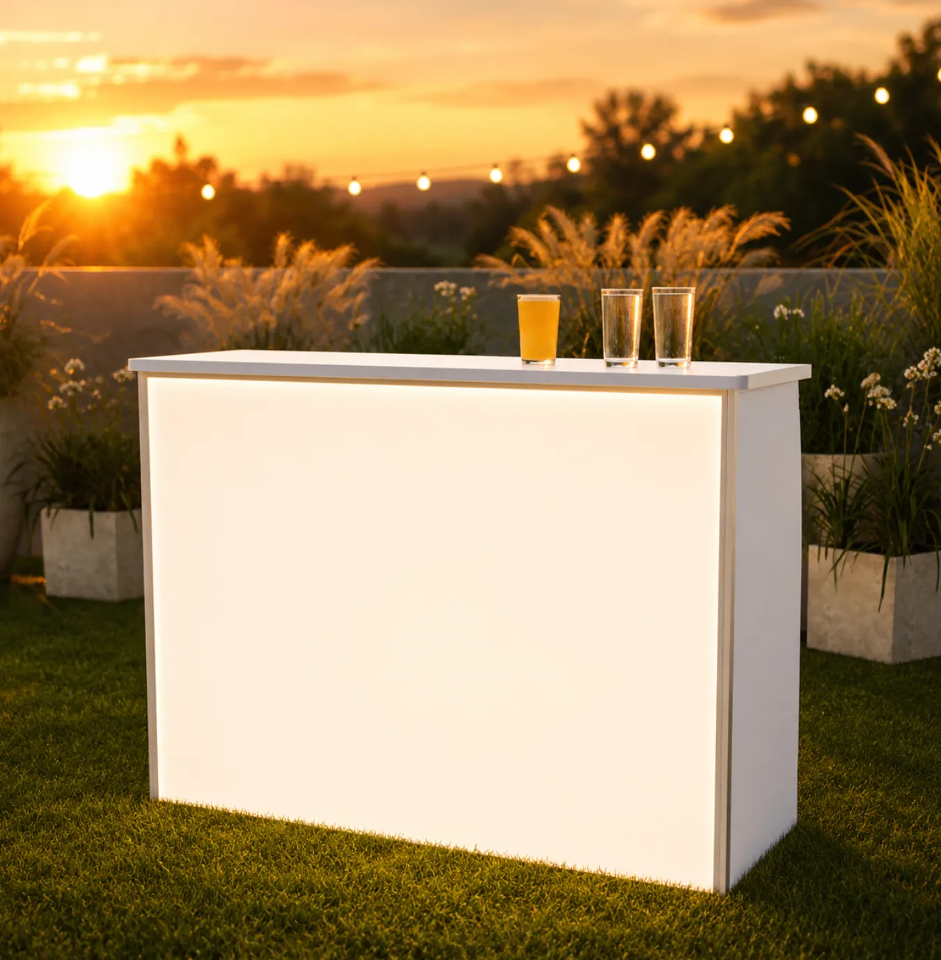 Portable Bar White 