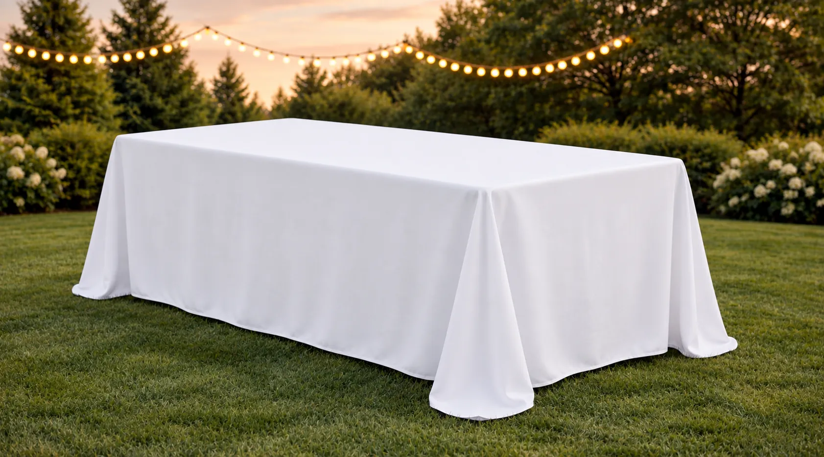 90" x 156" Rectangle Tablecloth (Fits 8ft Tables - Floor Length)