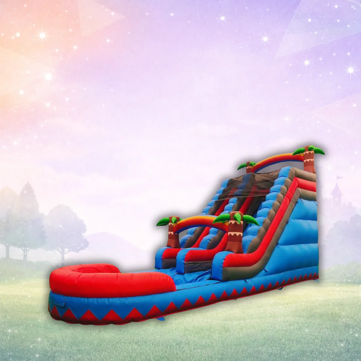 Tropical Water Slide Bounce House (Wet/Dry)