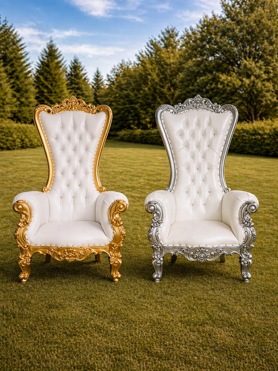 Throne chair (Gold/Silver)