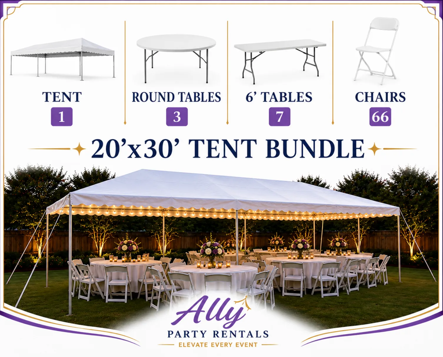 20'x30' Tent Bundle