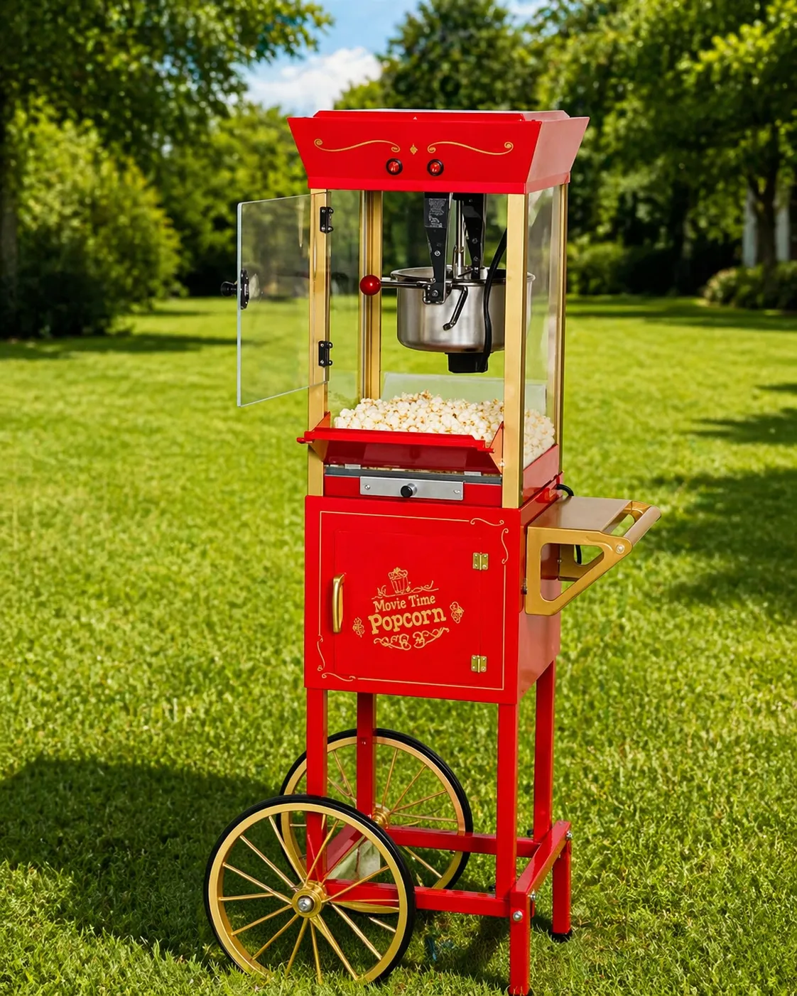 Popcorn Machine on Wheels