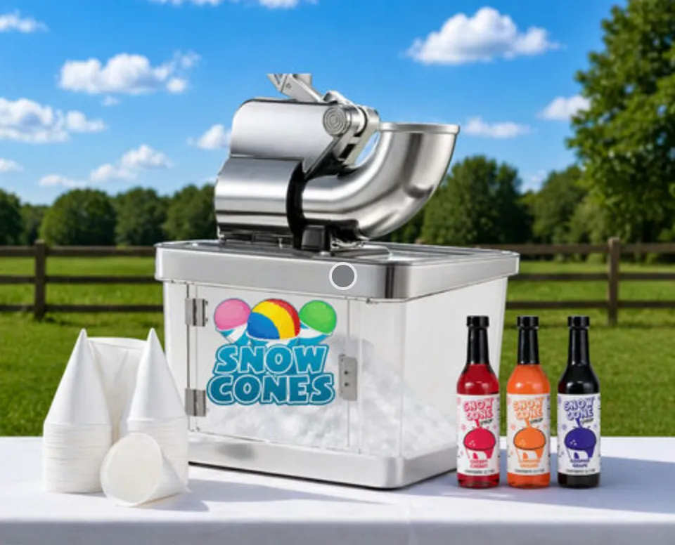 Snow Cone Machine with Supply Package / Up to 25 people 