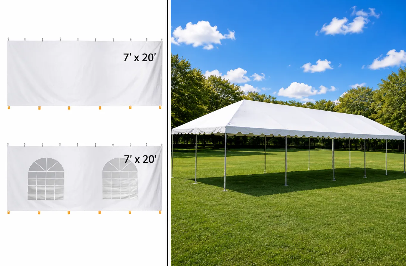 20x40 Premium Frame Party Tent 18 oz PVC with Side Walls