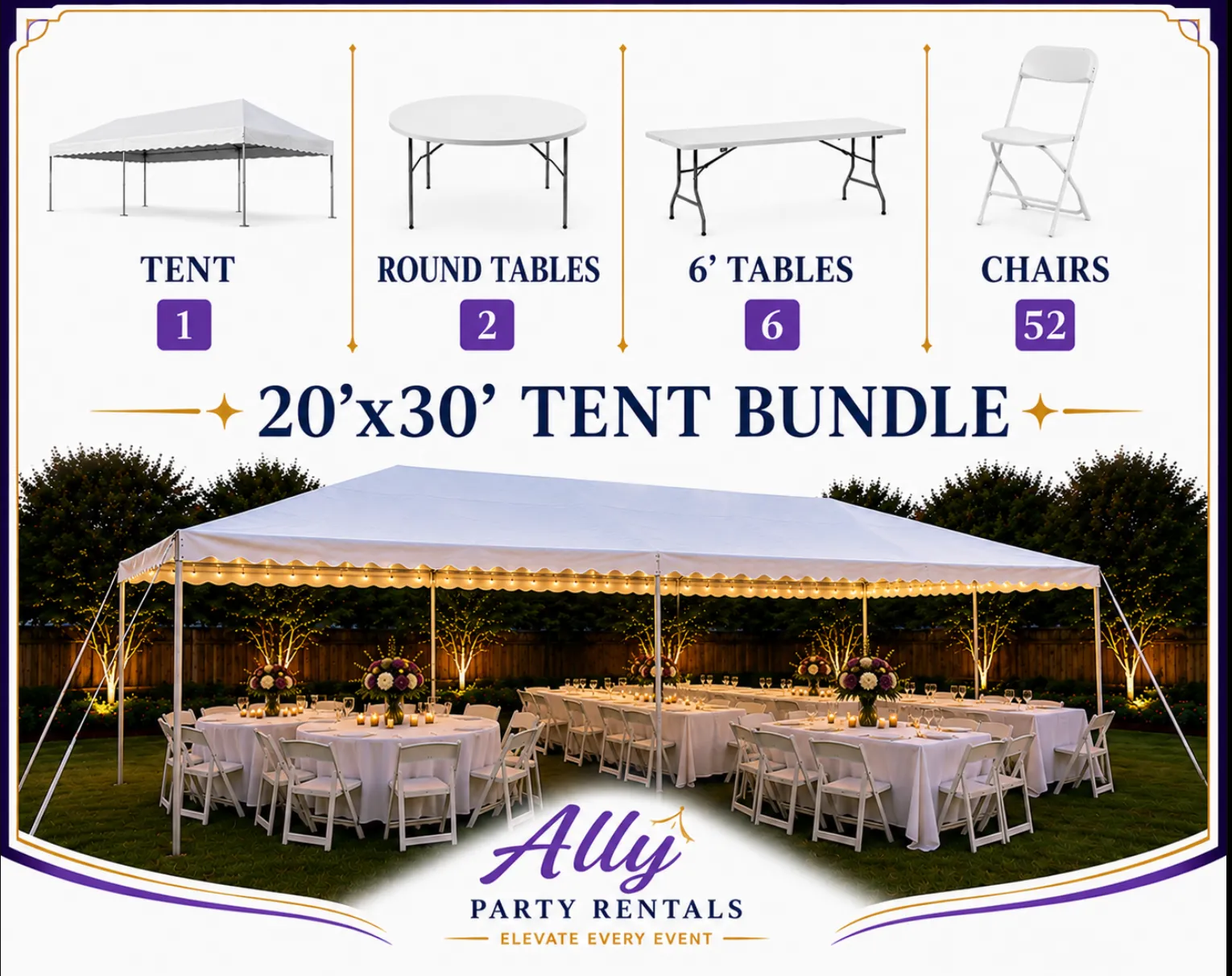 20'x30' Tent Bundle