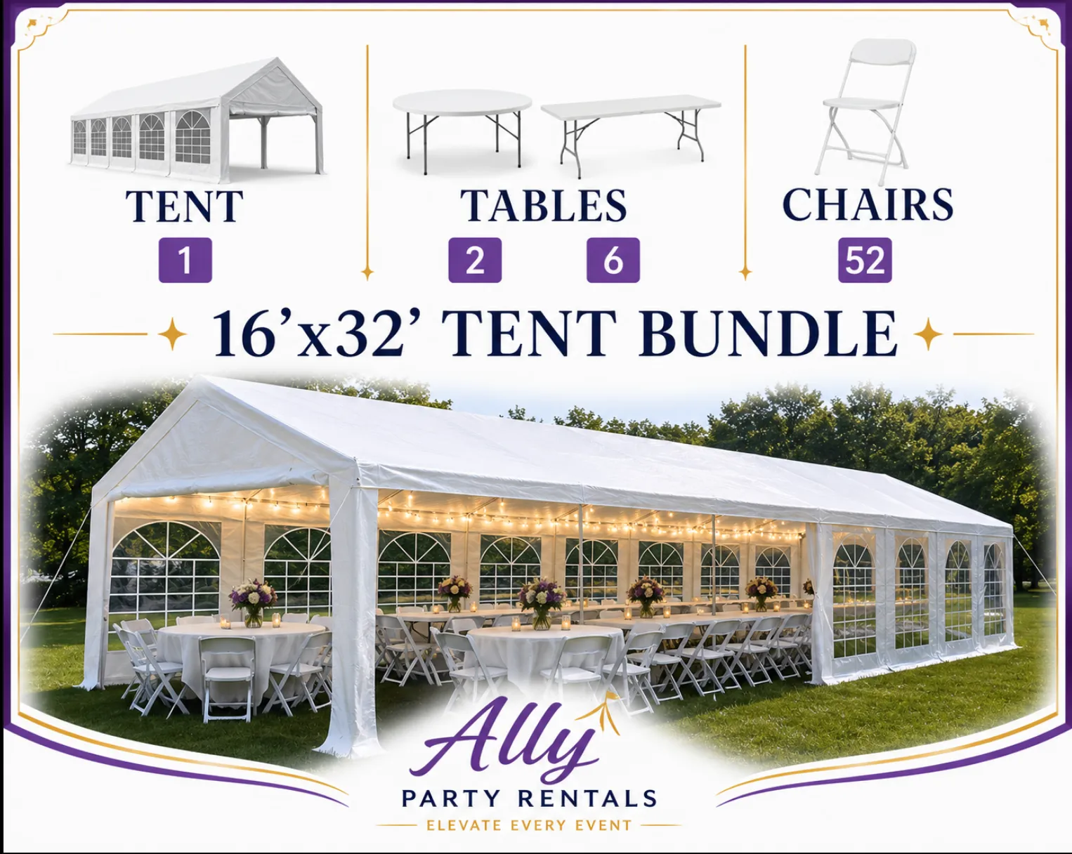 16'x32' Tent Bundle