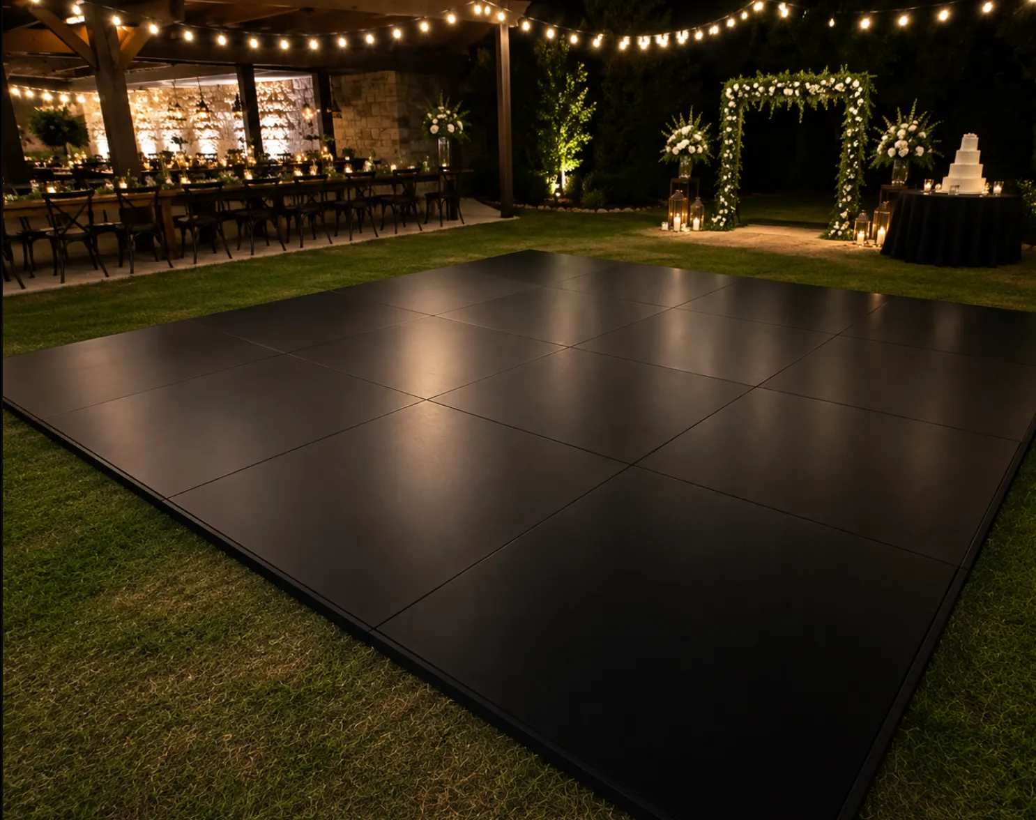 16'x16' Dance Floor - Black