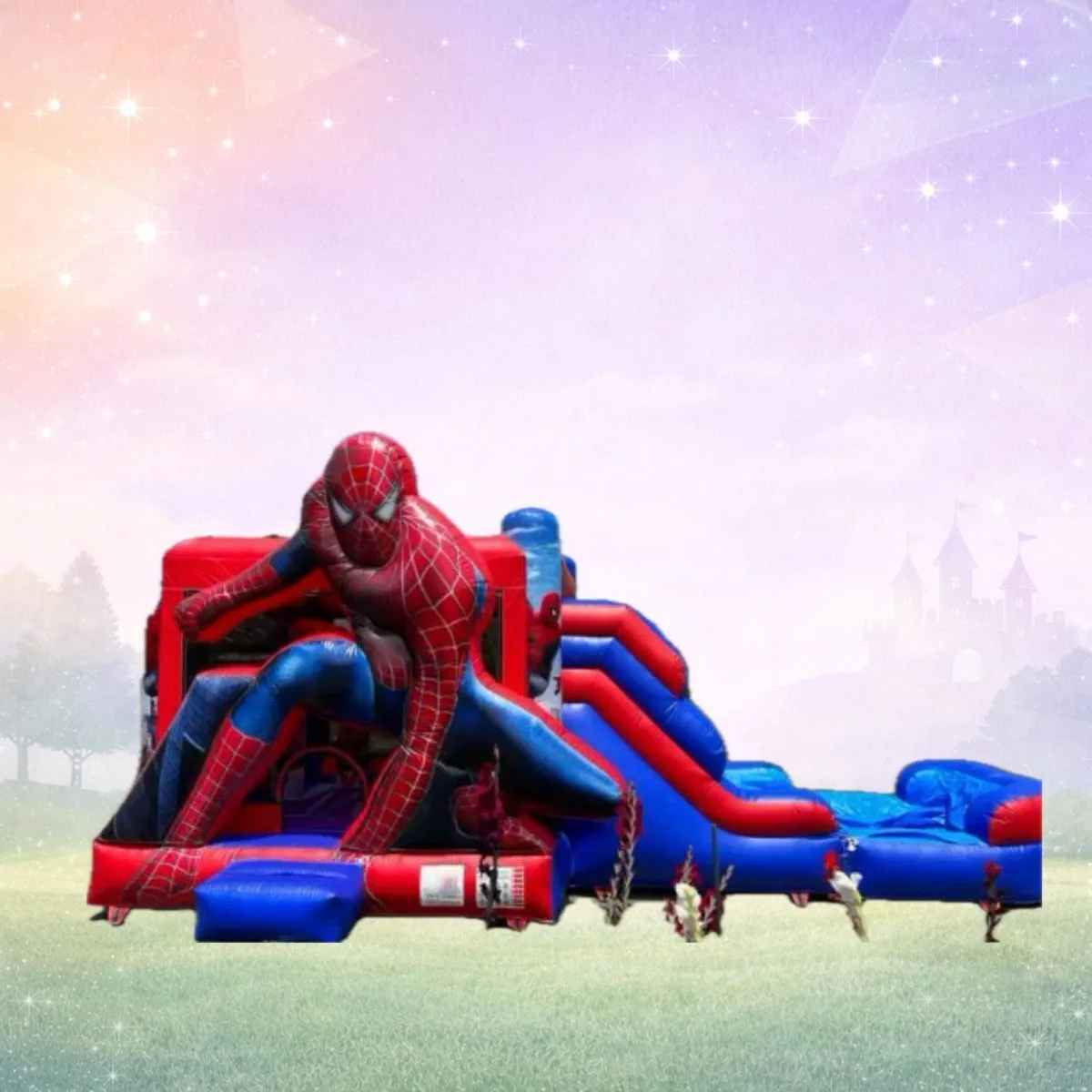 Red & Blue Hero Bounce House (Wet/Dry)