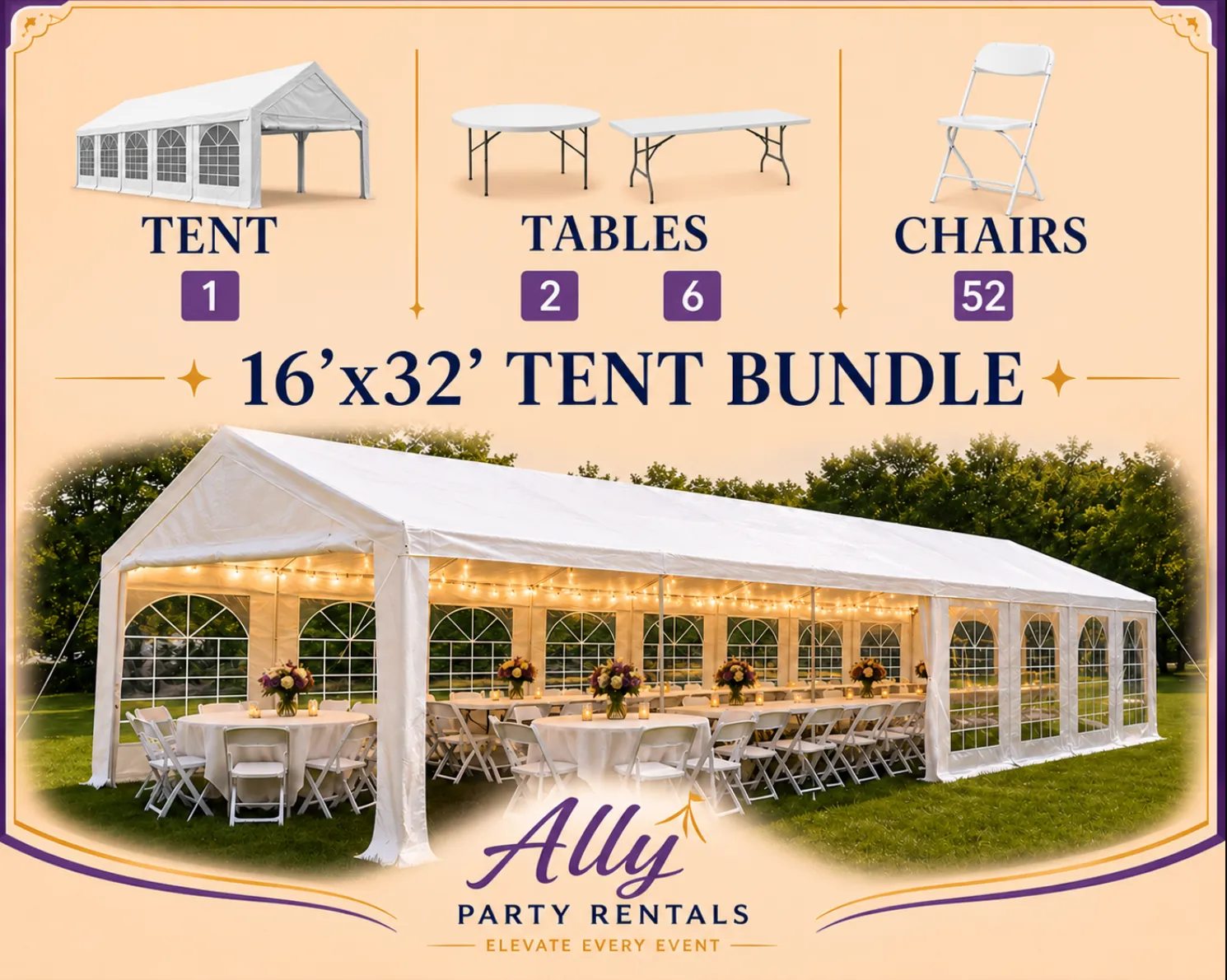 16'x32' Tent Bundle