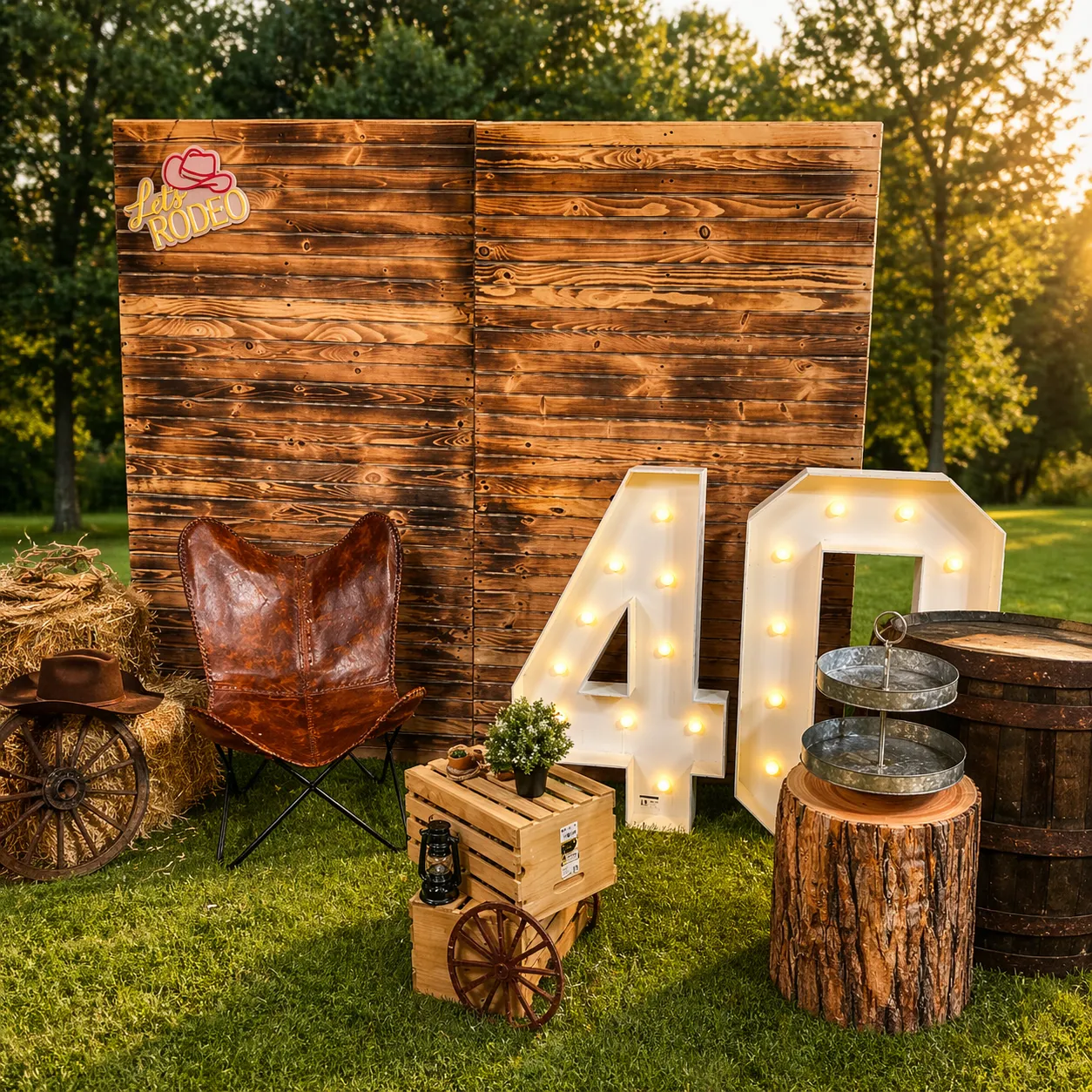 Backdrop - Wooden Wall 8ft x 8ft