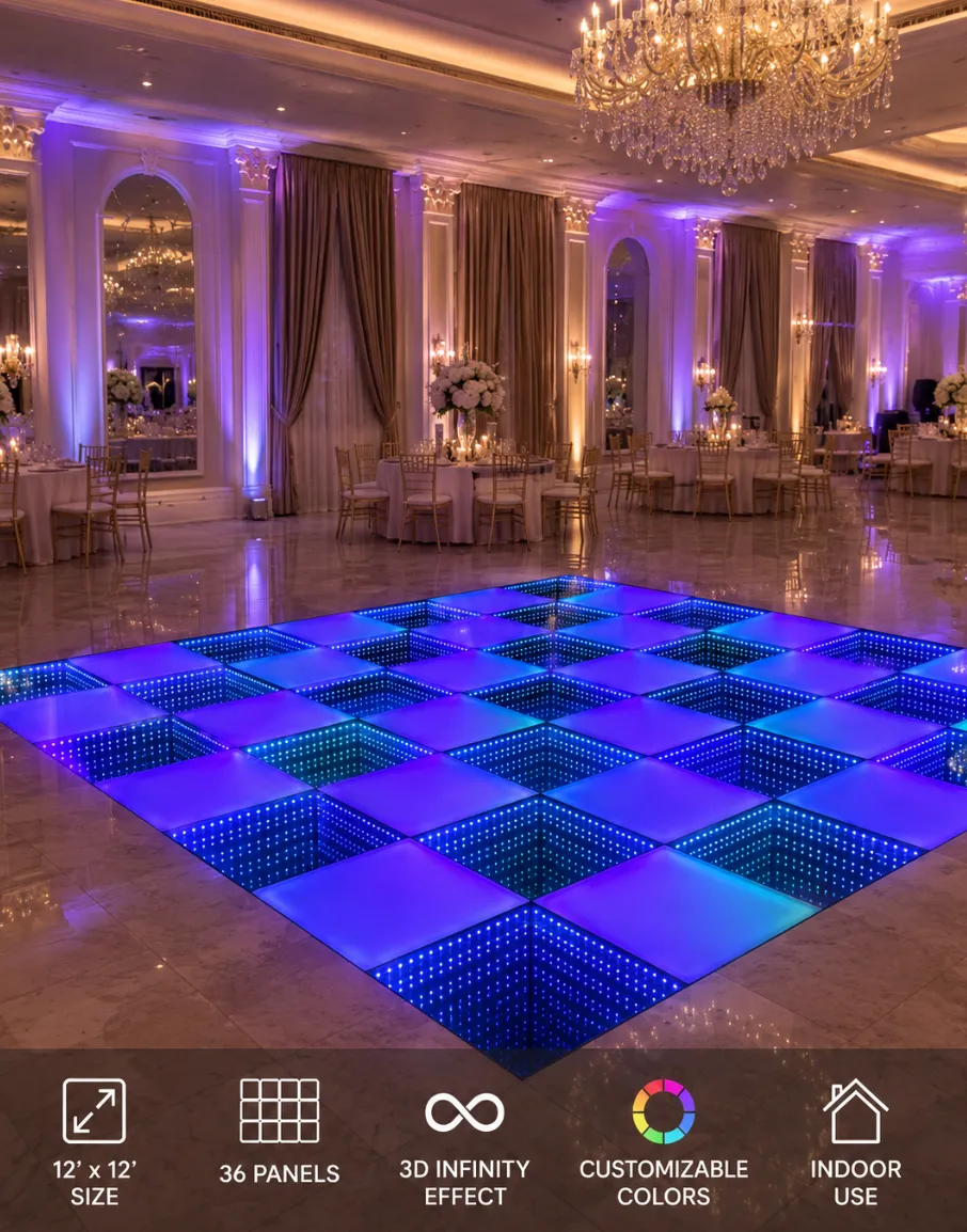 12'x12' 3D LED Dance Floor