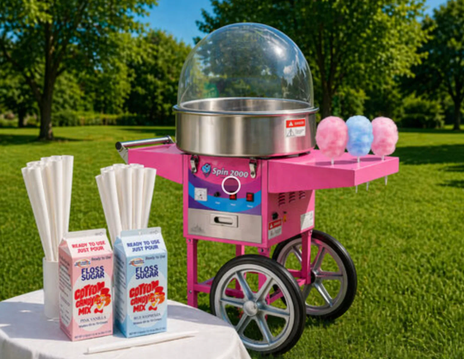 Cotton Candy with Wheels Package #3 (50 people)