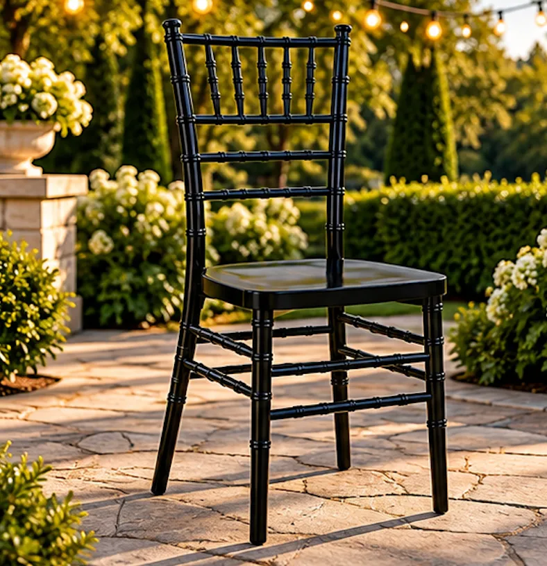 Black Chiavari Chair with Cushion - Promo