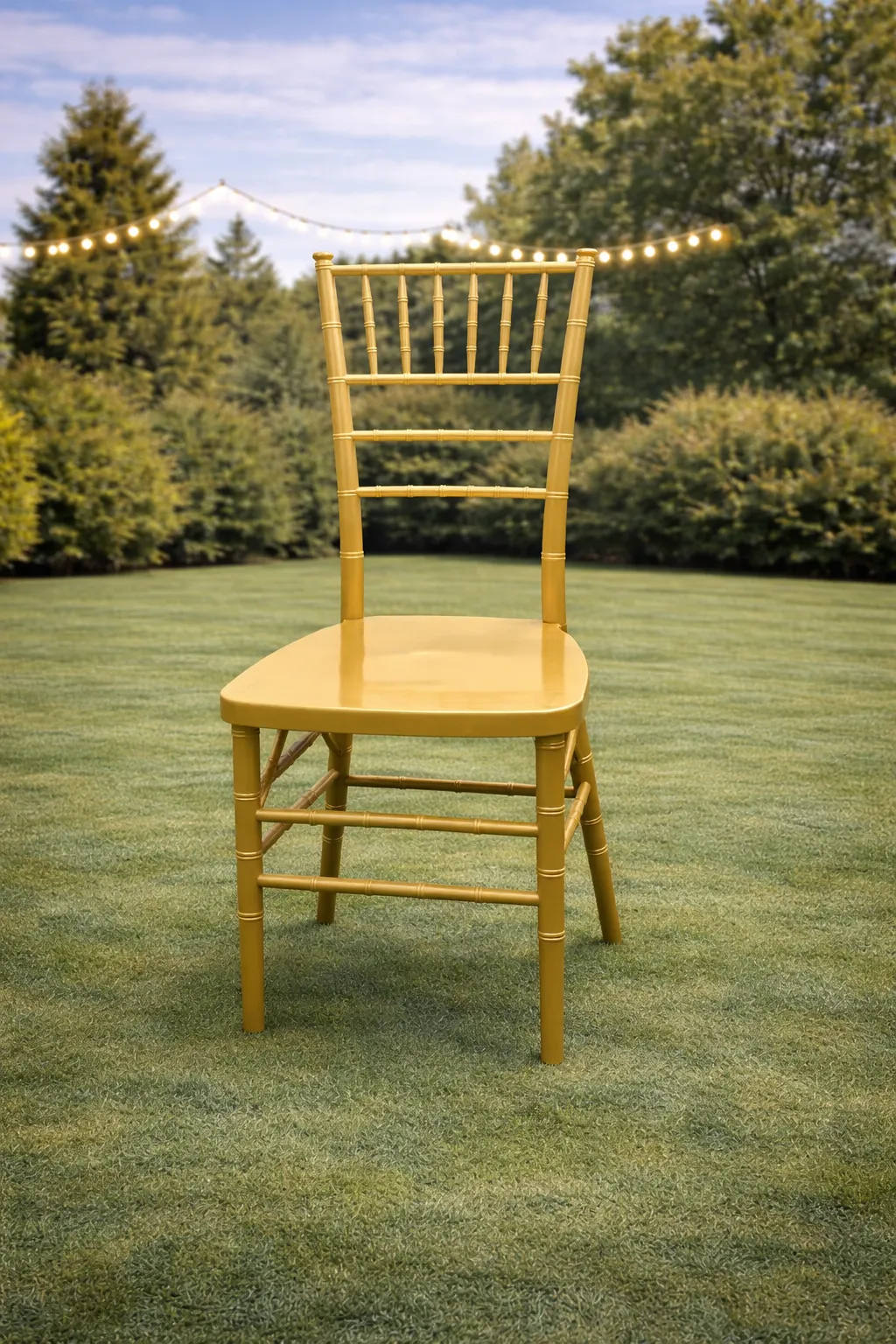 Gold  Chiavari Resin Chair ( Cushion Not included)